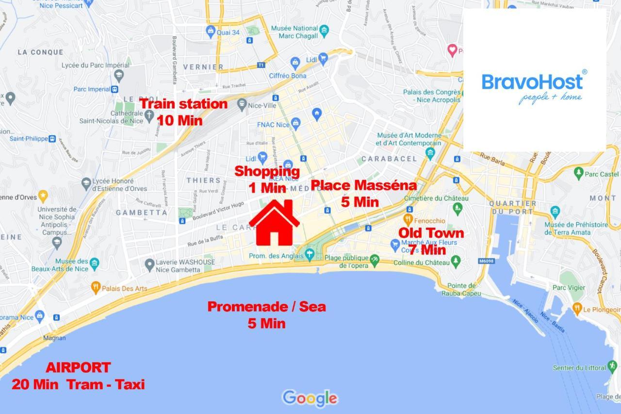 Apartmán Grimaldi Centrale 5 Pers Wi-Fi Ac Nice Exteriér fotografie